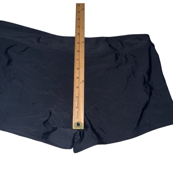 Black Womens Swim Shorts XL Polyester/Spandex Blend - Picture 5 of 6